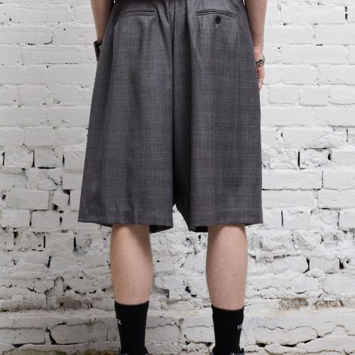 r13 jumbo tailored short dark glen plaid 37900750160041