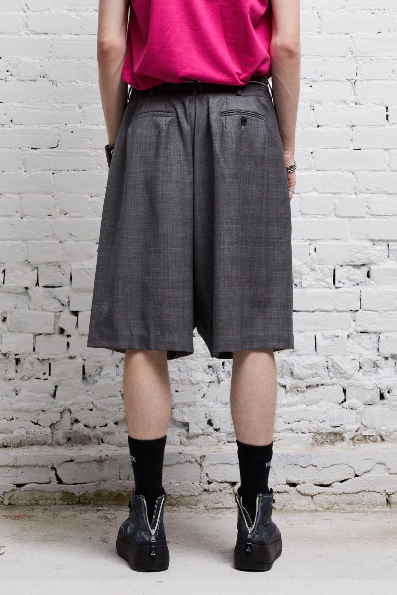 r13 jumbo tailored short dark glen plaid 37900750160041