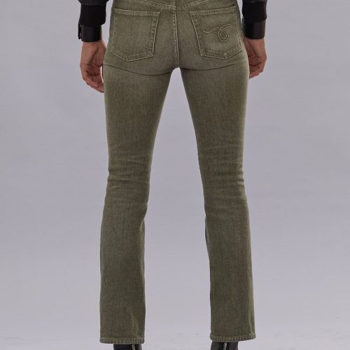 r13 kick fit army green stretch 41013402206377