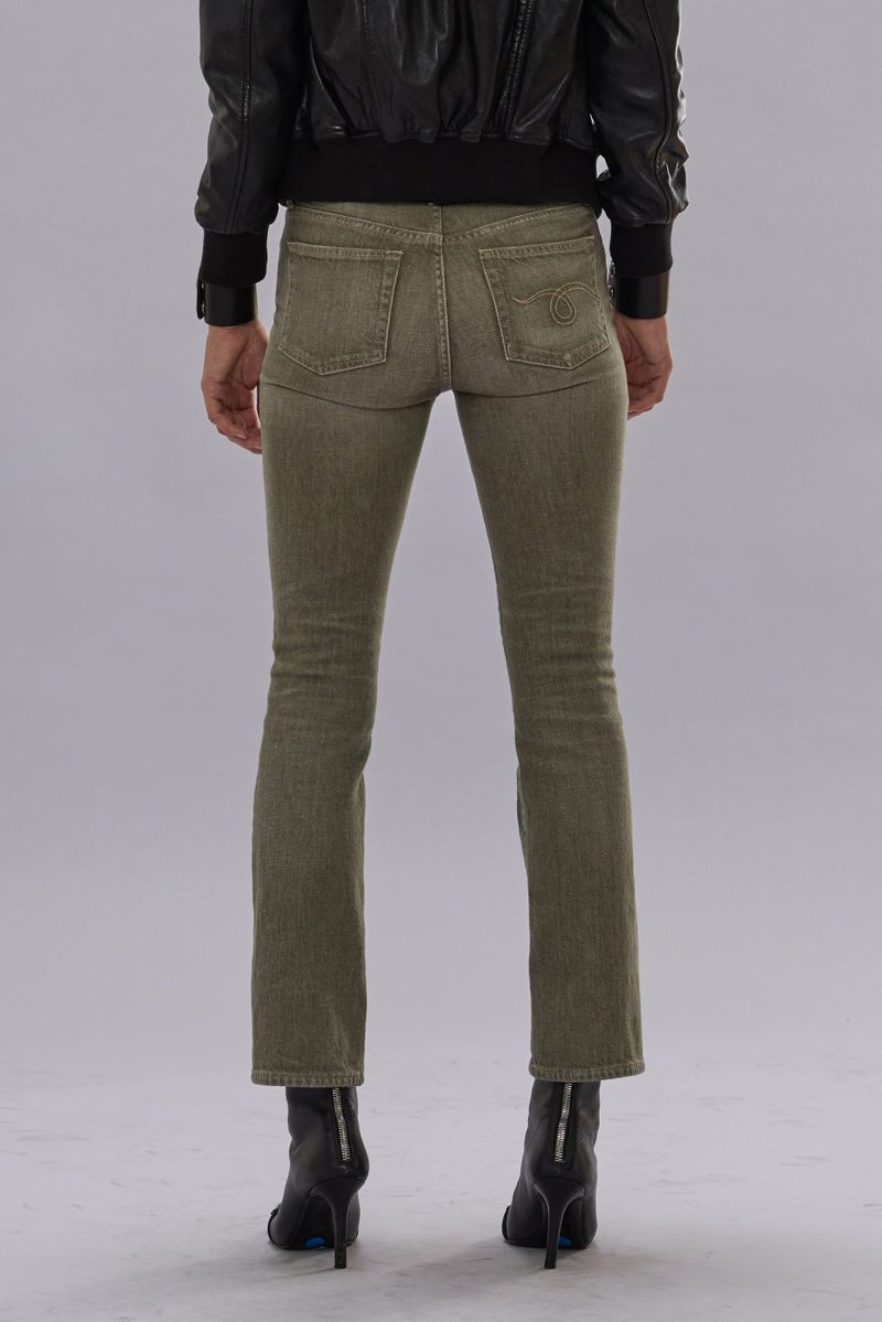 r13 kick fit army green stretch 41013402206377