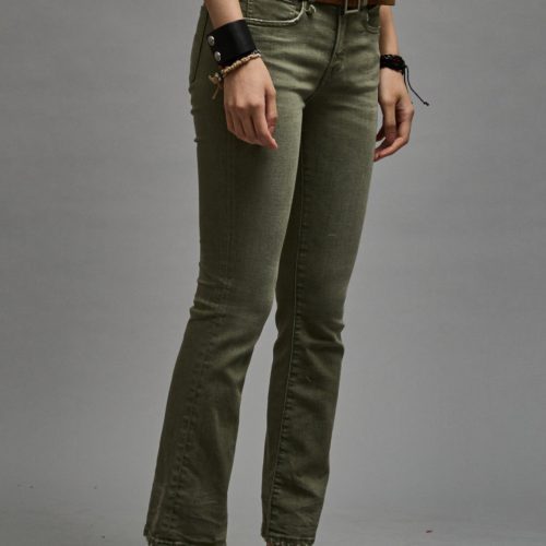 r13 kick fit olive green stretch 38947025223849