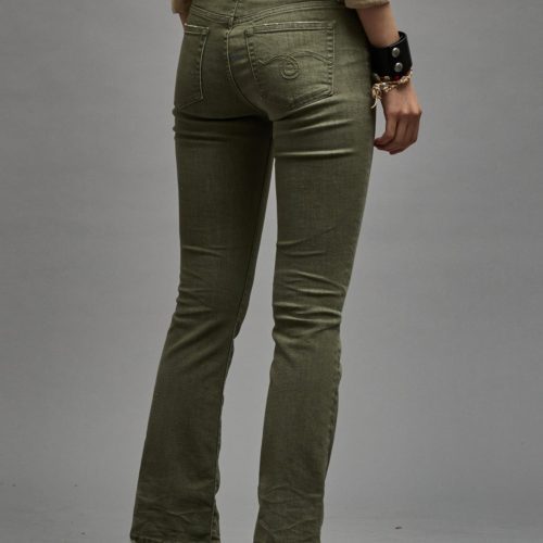 r13 kick fit olive green stretch 38947025256617