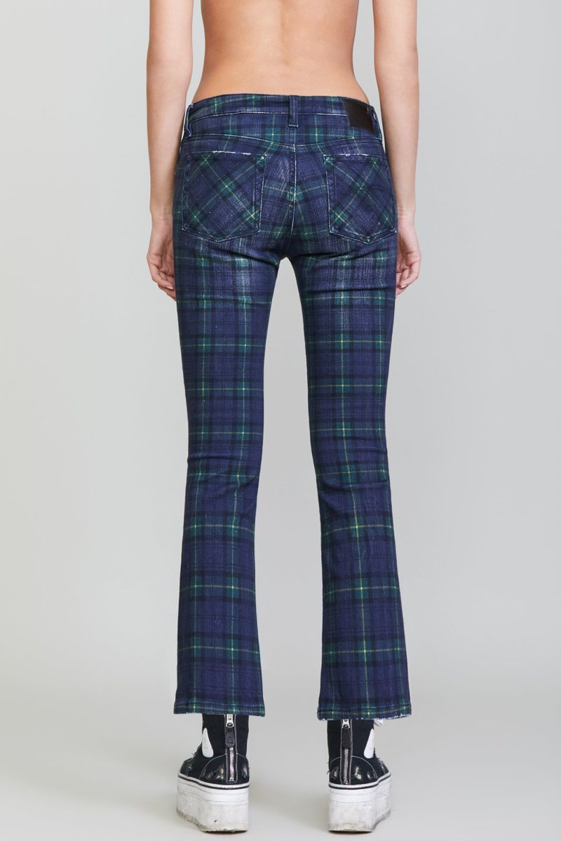 r13 kick fit printed tartan 36548655087785