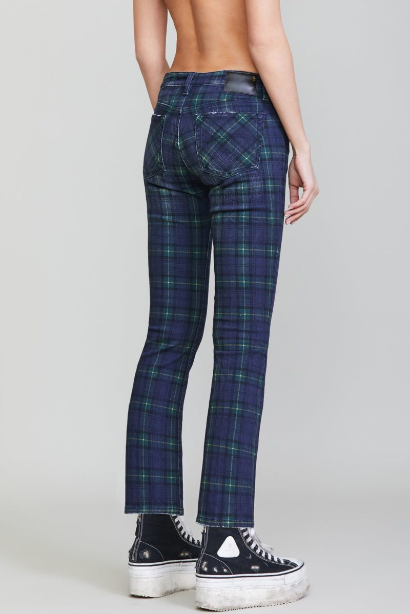 r13 kick fit printed tartan 36548655120553