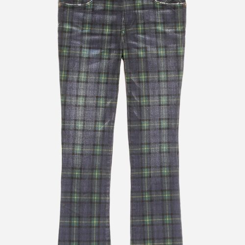 r13 kick fit printed tartan 36632337678505