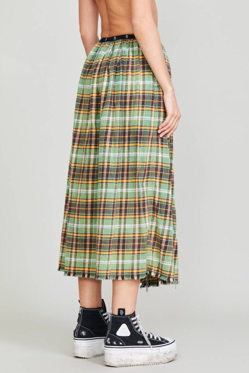 r13 kilt skirt green plaid 37264593584297