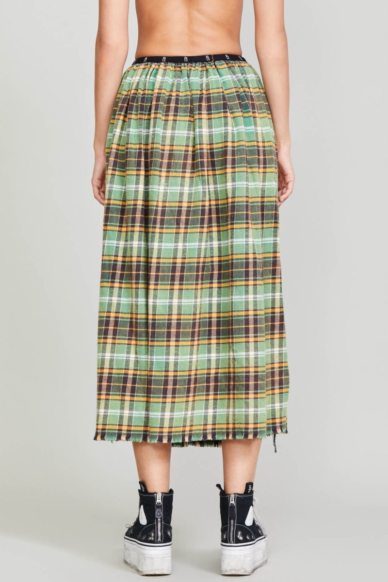 r13 kilt skirt green plaid 37264593617065