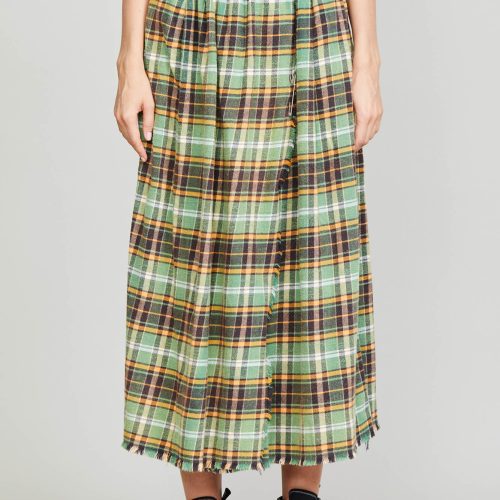 r13 kilt skirt green plaid 37264593649833