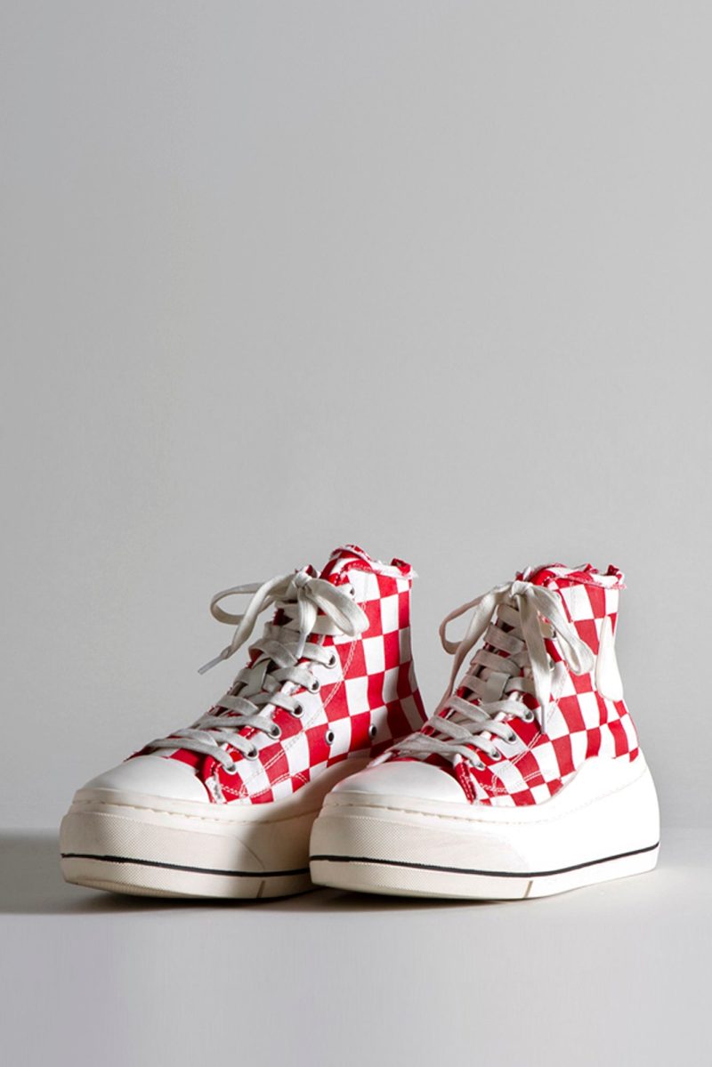 r13 kurt high top sneaker red checker 33145247039657