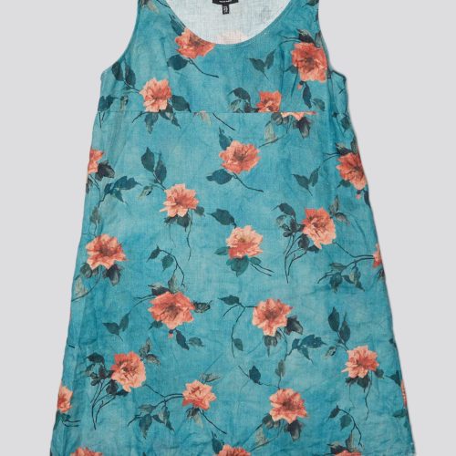 r13 layered flounce tank slip blue floral 38951856701609