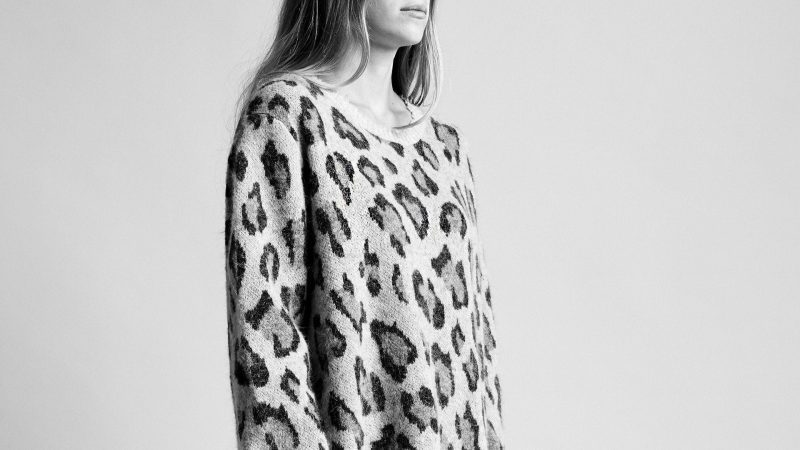 r13 leopard cashmere crewneck sweater 23946650053