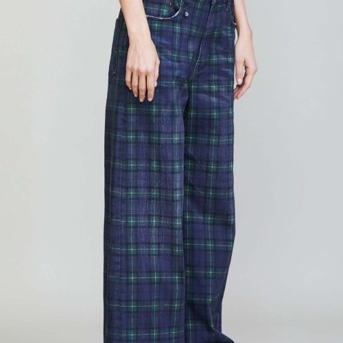 r13 lisa baggy jean printed tartan 36957927178409