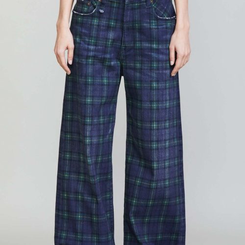 r13 lisa baggy jean printed tartan 36957927243945