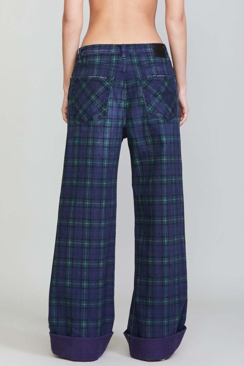 r13 lisa baggy jean printed tartan 36957927276713