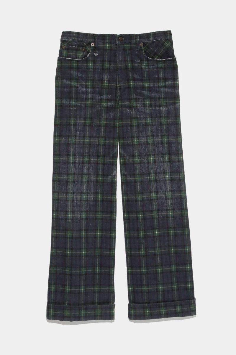 r13 lisa baggy jean printed tartan 36957927342249