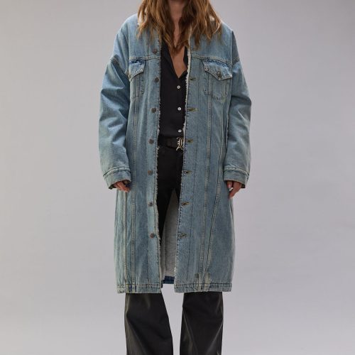 r13 lyle trucker coat slate blue 40679256916137