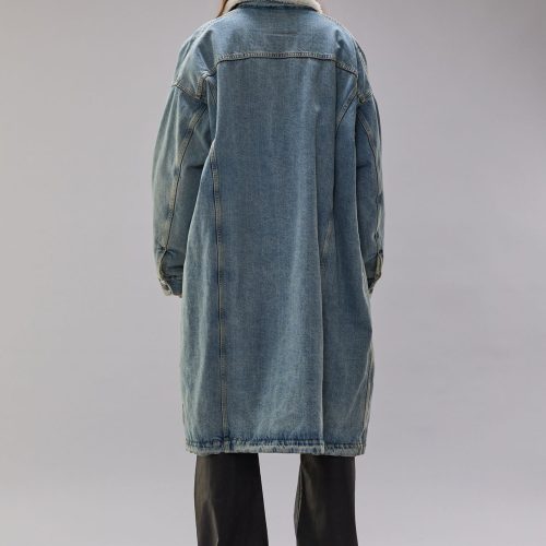 r13 lyle trucker coat slate blue 40679257276585