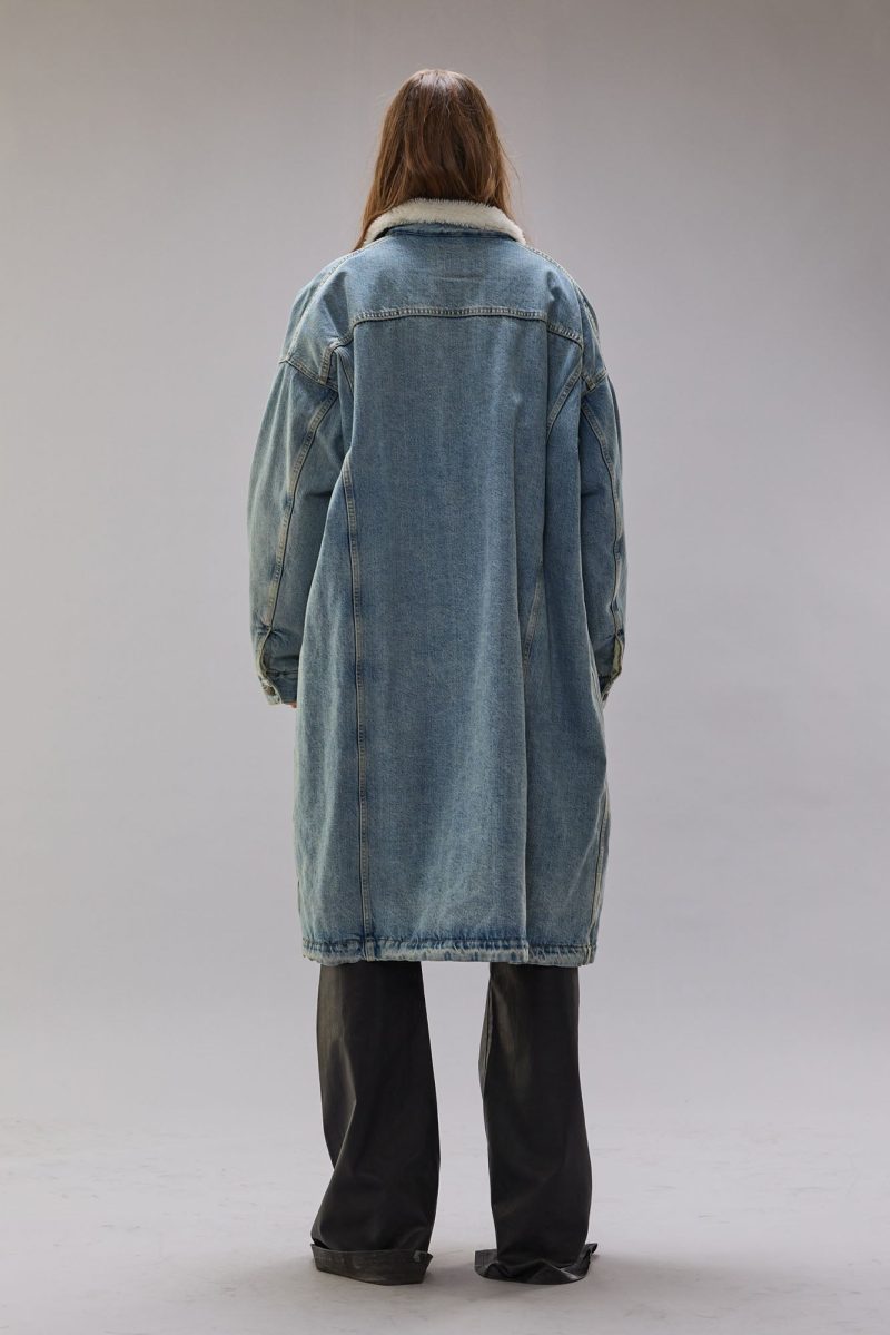 r13 lyle trucker coat slate blue 40679257276585