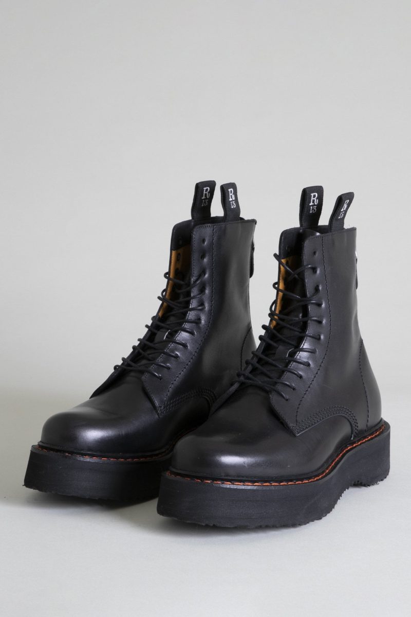 r13 men s single stack boot black 14914758115399