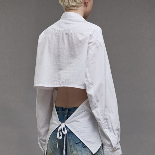 r13 open back shirt white 38947026698409