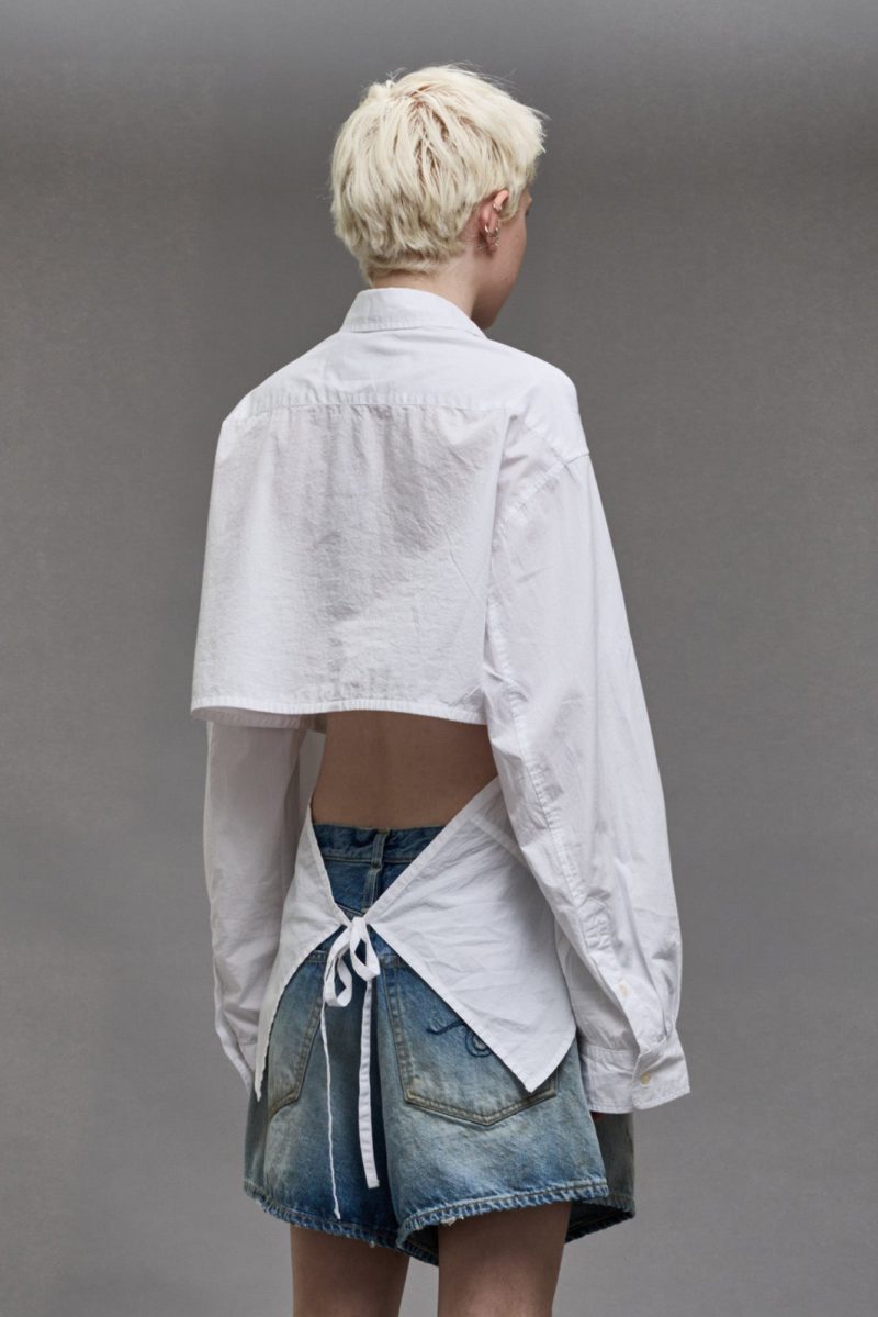 r13 open back shirt white 38947026698409