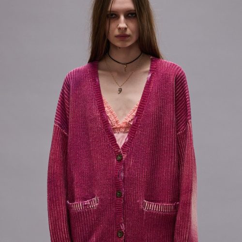 r13 oversized cardigan raspberry print 40112890380457