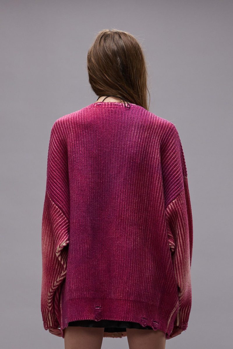 r13 oversized cardigan raspberry print 40112890445993