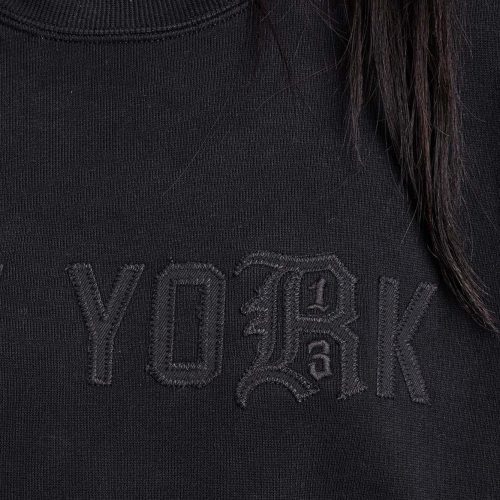 r13 oversized new york crewneck blackout 38642298421417