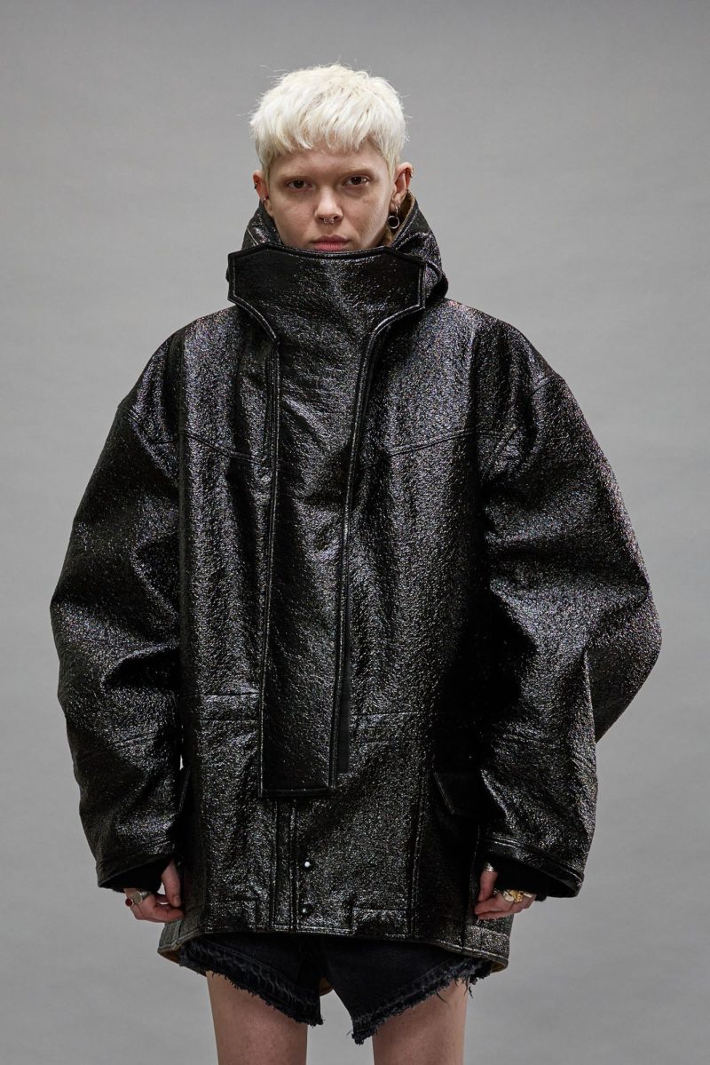 r13 oversized parka dark shine 39790926790825