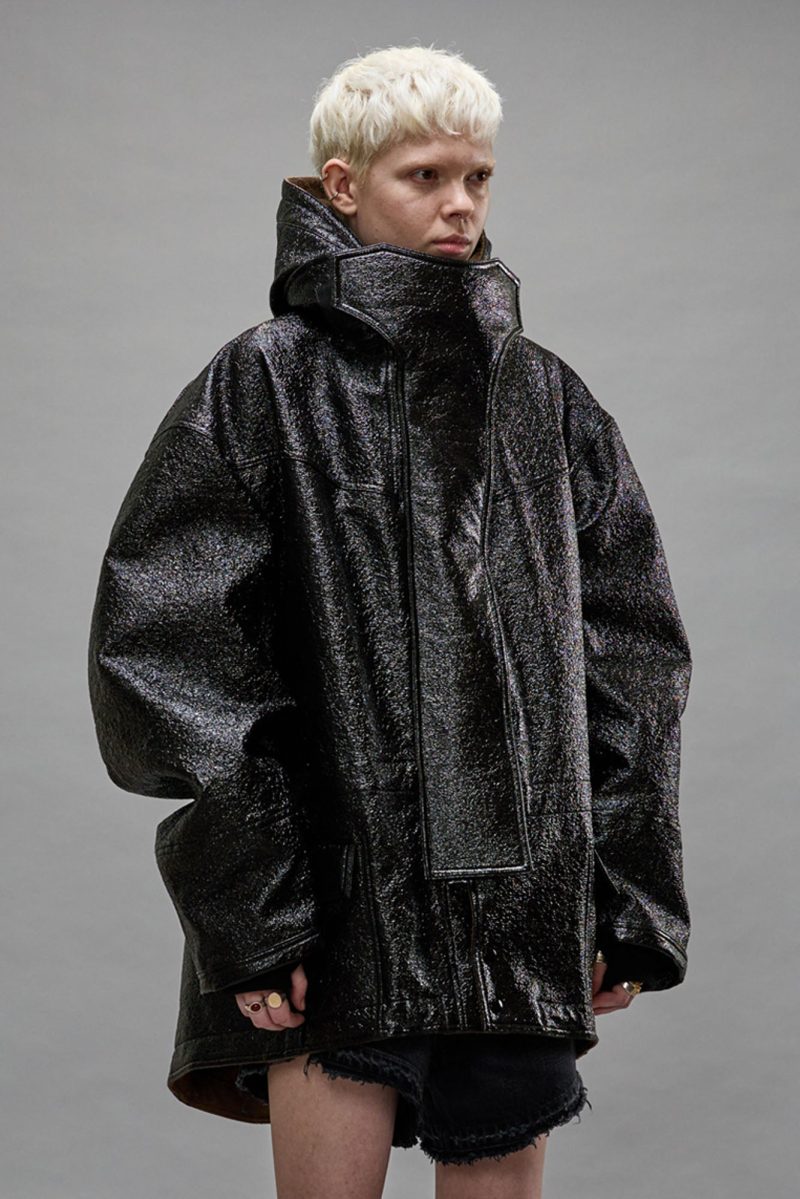 r13 oversized parka dark shine 39790929739945