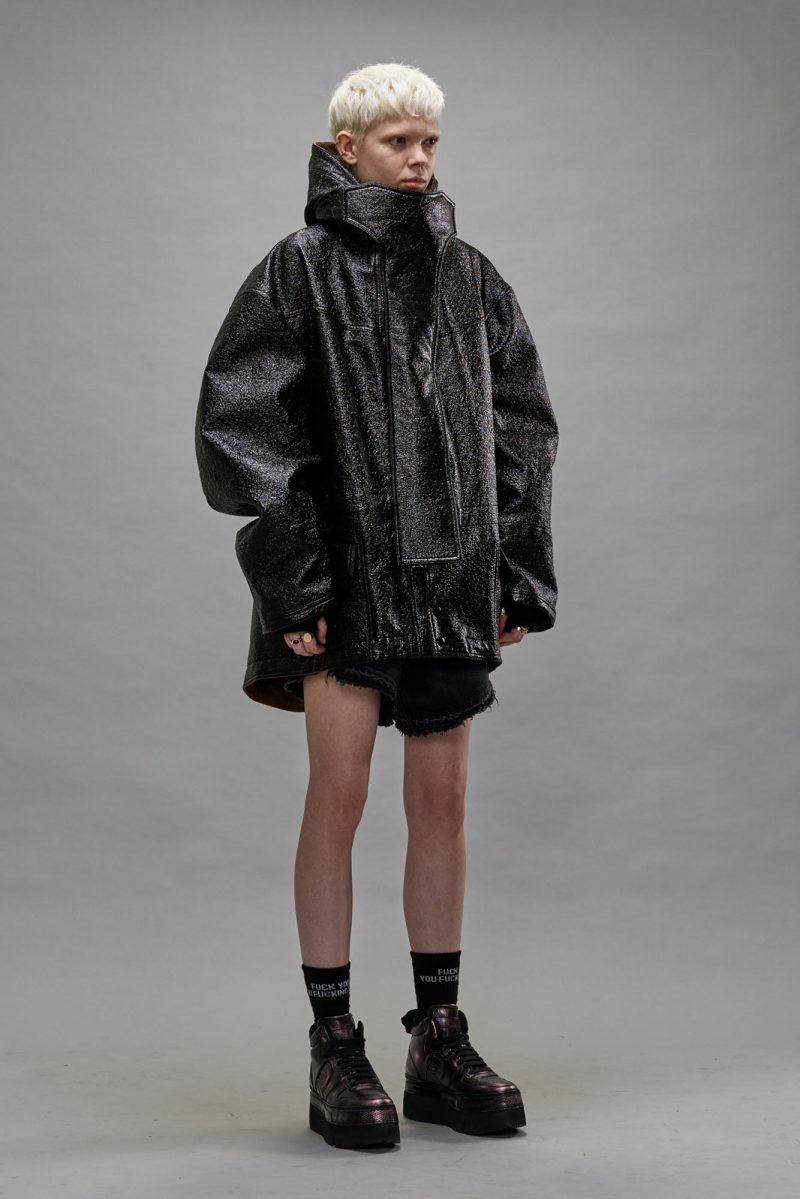 r13 oversized parka dark shine 39790929772713