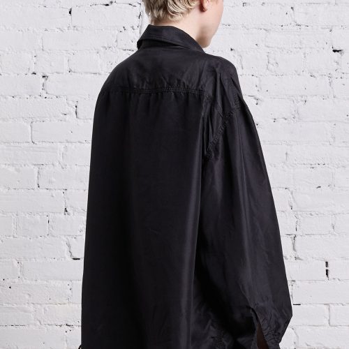 r13 oversized pocket shirt black overdye 38642297897129