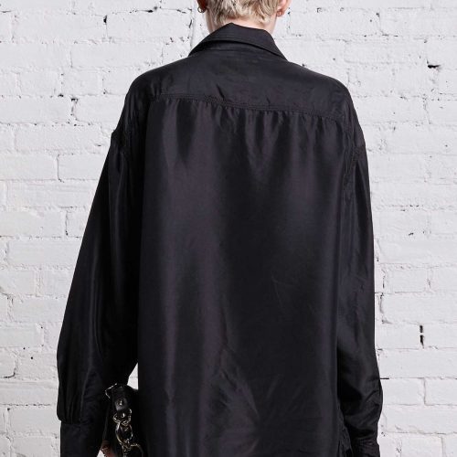 r13 oversized pocket shirt black overdye 38642297929897