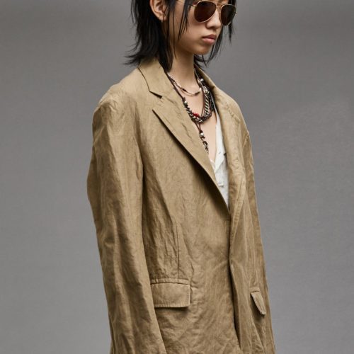 r13 oversized ragged blazer khaki 38947027615913