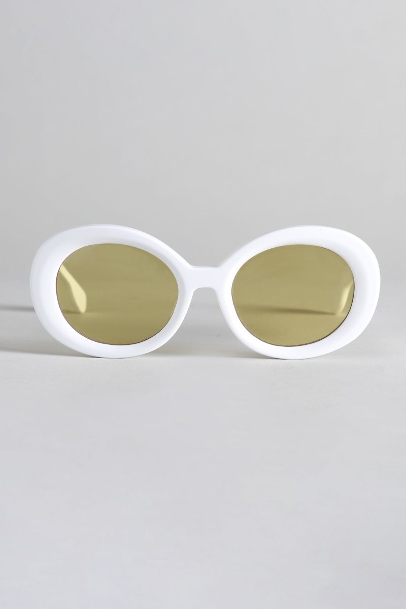 r13 r13 sunglasses white and yellow 36251733819561