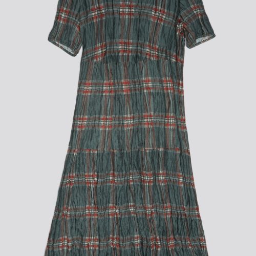 r13 relaxed midi marsh green plaid 38947028271273