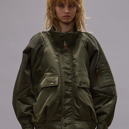 r13 ribbed flight bomber olive 40045152239785