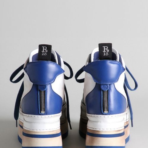 r13 riot leather high top blue and white 34456508104873