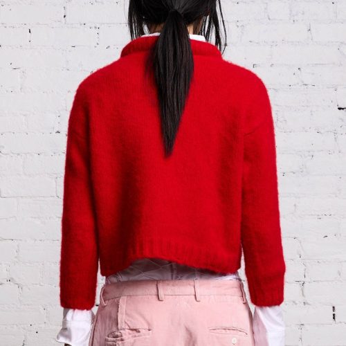 r13 shrunken crewneck red 38213577408681