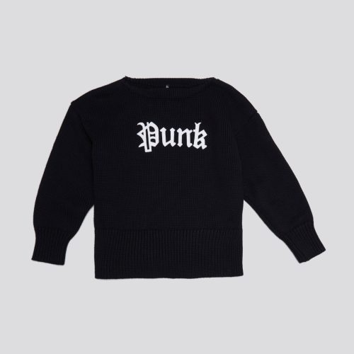 r13 shrunken punk sweater gothic black 38642308808873