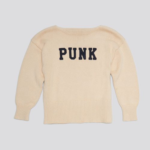 r13 shrunken punk sweater vintage beige 38642308612265