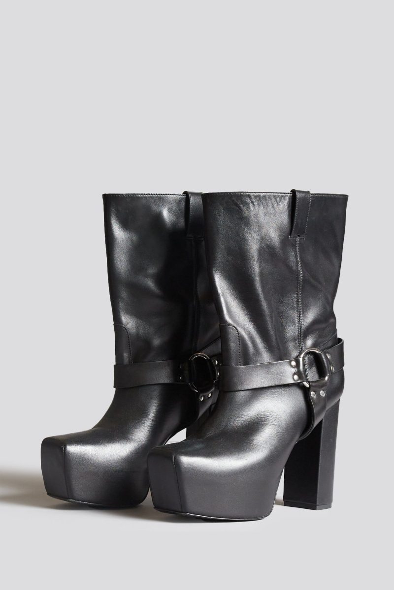 r13 sid heeled harness boot black leather 41031422214313