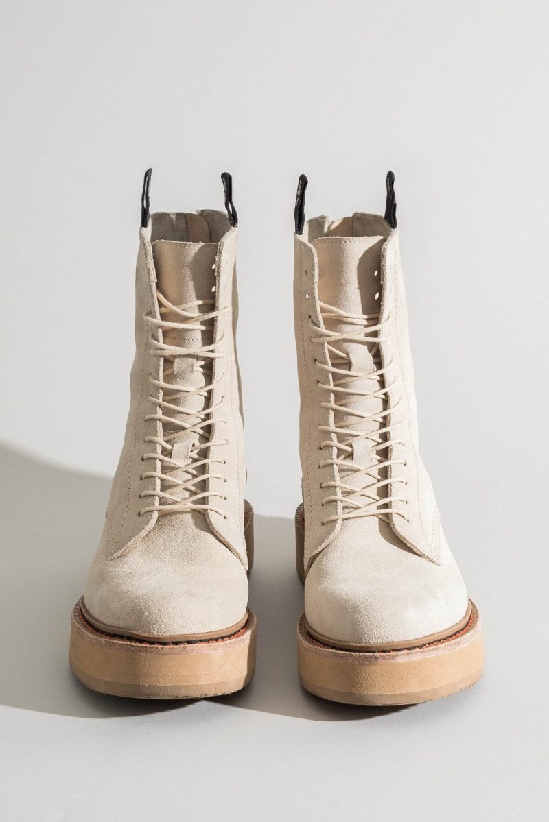 r13 single stack boot khaki suede 3764461404231