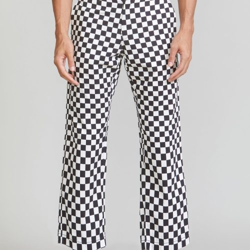 r13 slouch pant black checker 37260147032233