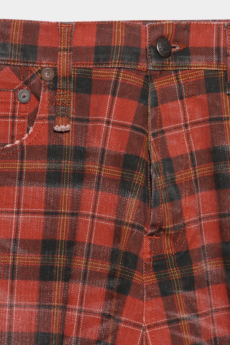 r13 tailored drop ash red plaid 36242107695273