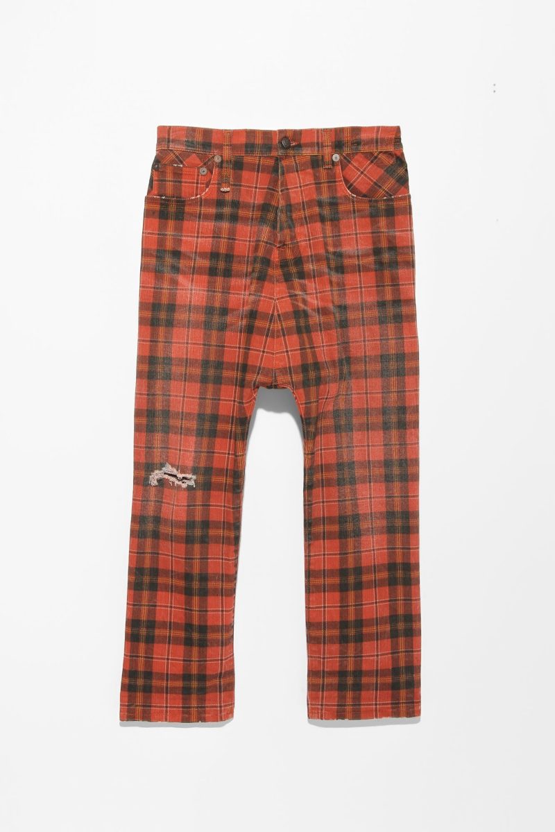 r13 tailored drop ash red plaid 36320352174249