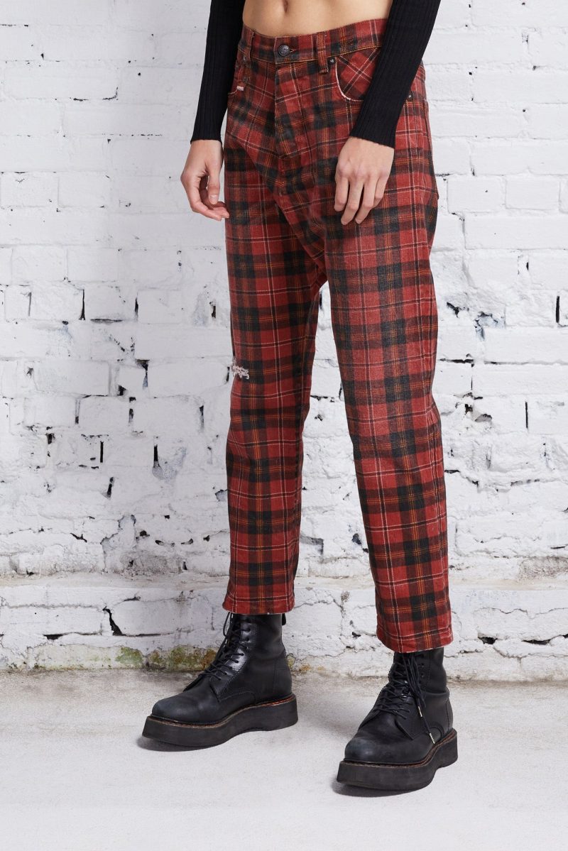 r13 tailored drop ash red plaid 37558249160873