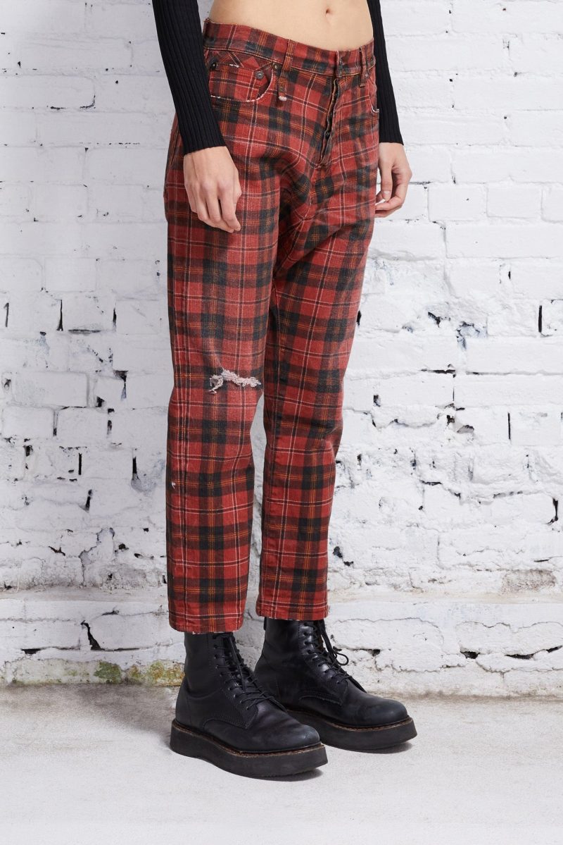 r13 tailored drop ash red plaid 37558249226409