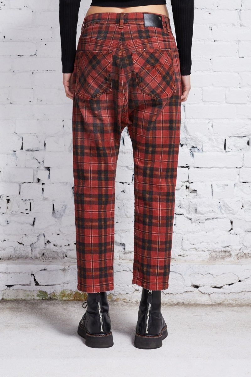 r13 tailored drop ash red plaid 37558249291945