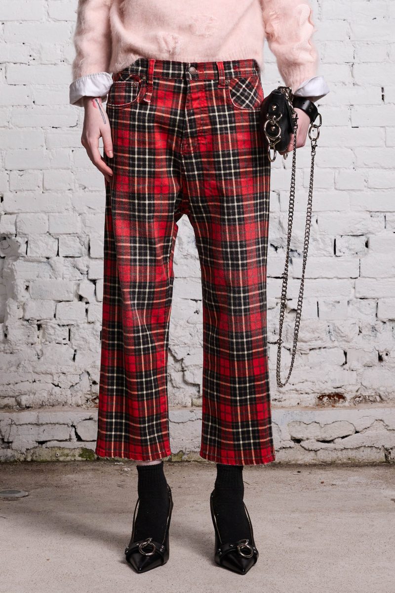 r13 tailored drop red plaid 38213580718249